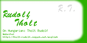 rudolf tholt business card
